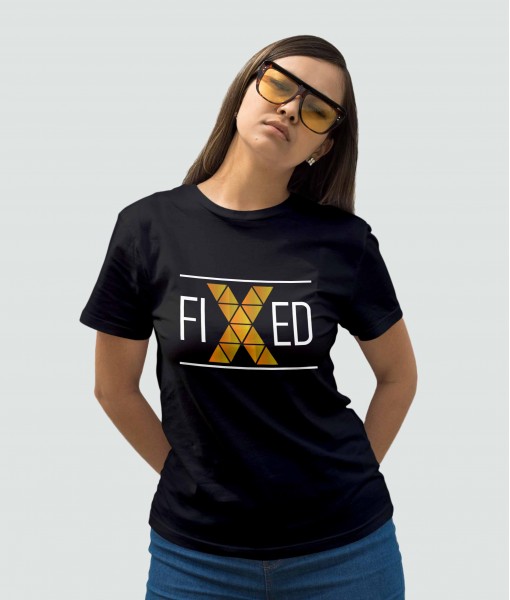 Дамска тениска с щампа Текст и надписи FiXed